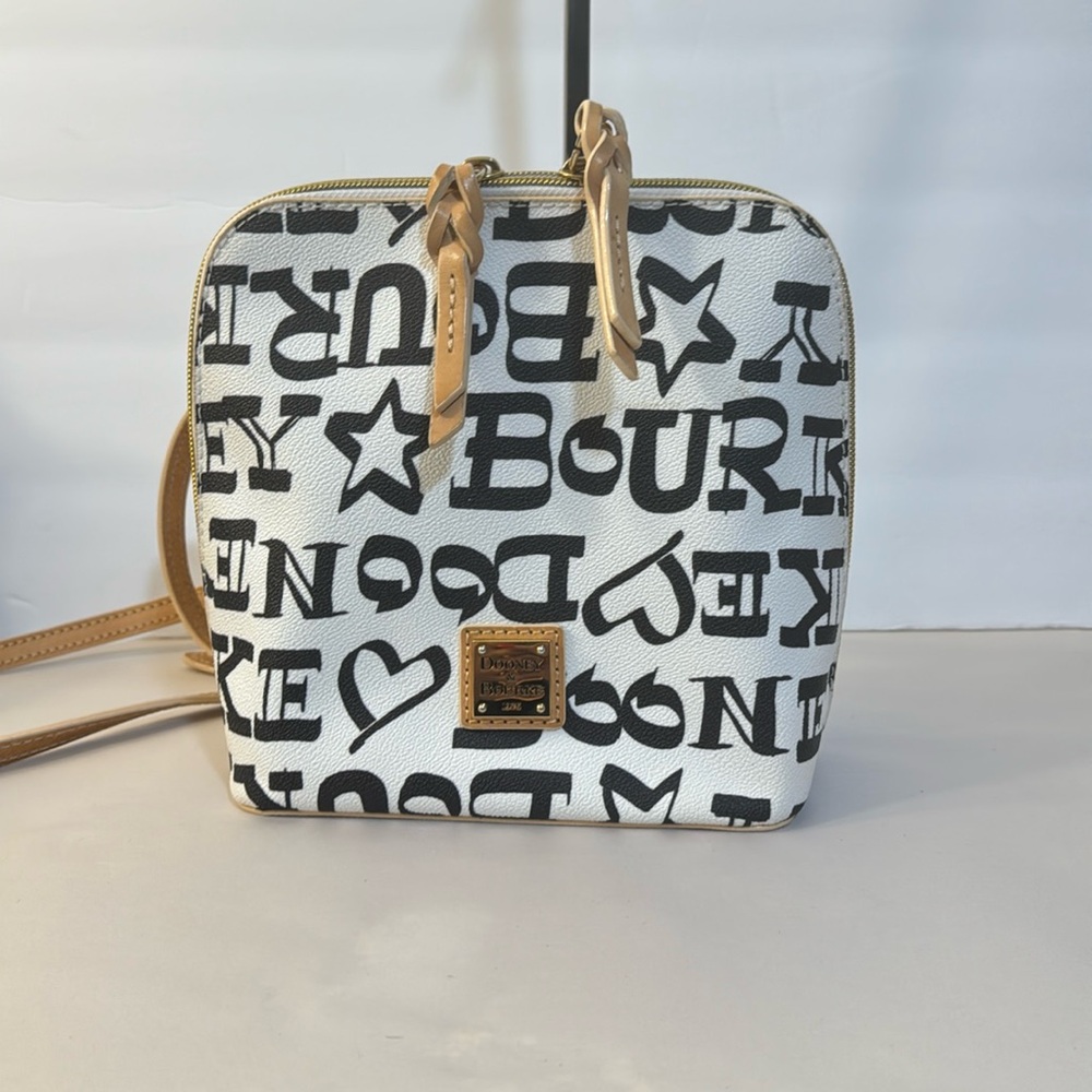 Dooney & Bourke Signature Monogram Crossbody Bag in like new condition.